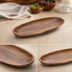Thumbnail image #4 for Small Oblong Acacia Wood Boat Platter