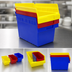 Thumbnail image #3 for Quantum Economy Nesting Shelf Bin with Rear Hanglock and Label Holder, Polypropylene
