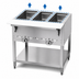 Thumbnail image #3 for Aerohot 3-Well Gas Steam Table Hot Food Unit with Open Base and Carving Board