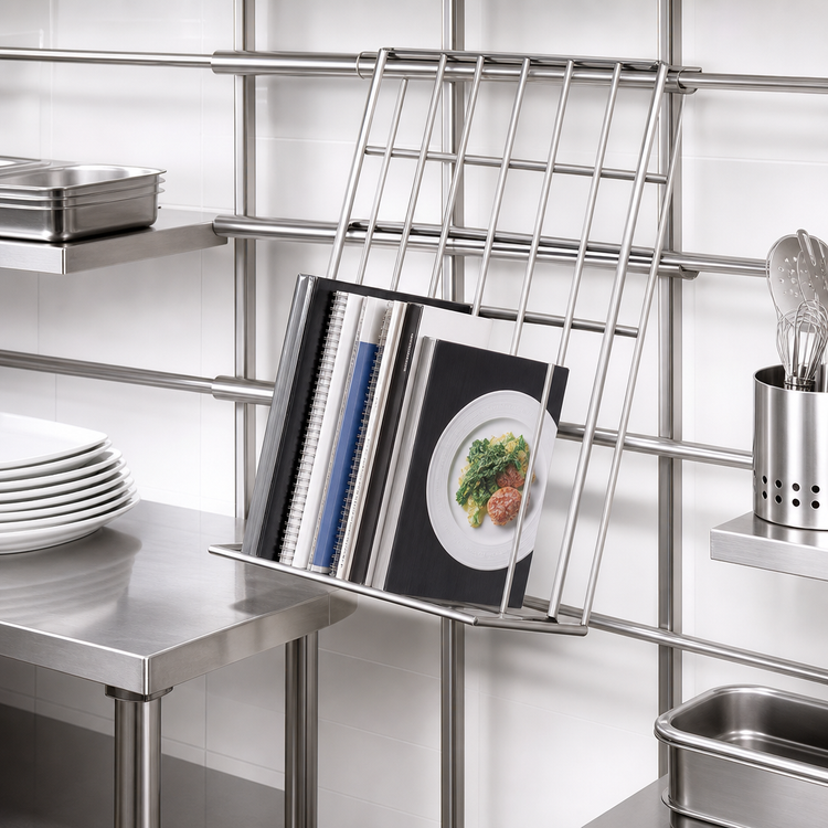 Product image #3 for WalStor Modular Wall System Book Holder Shelf Accessory, NSF, 3 x 12 x 10 Inches