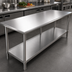 Thumbnail image #3 for Eagle Budget Series 108-Inch x 36-Inch 430 Stainless Steel Work Table with Adjustable Undershelf