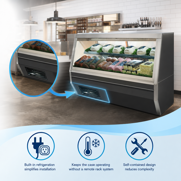 Product image #3 for Howard-McCray 35 Series Double Duty 119-Inch Self-Contained Deli Meat & Cheese Service Case with LED Lighting