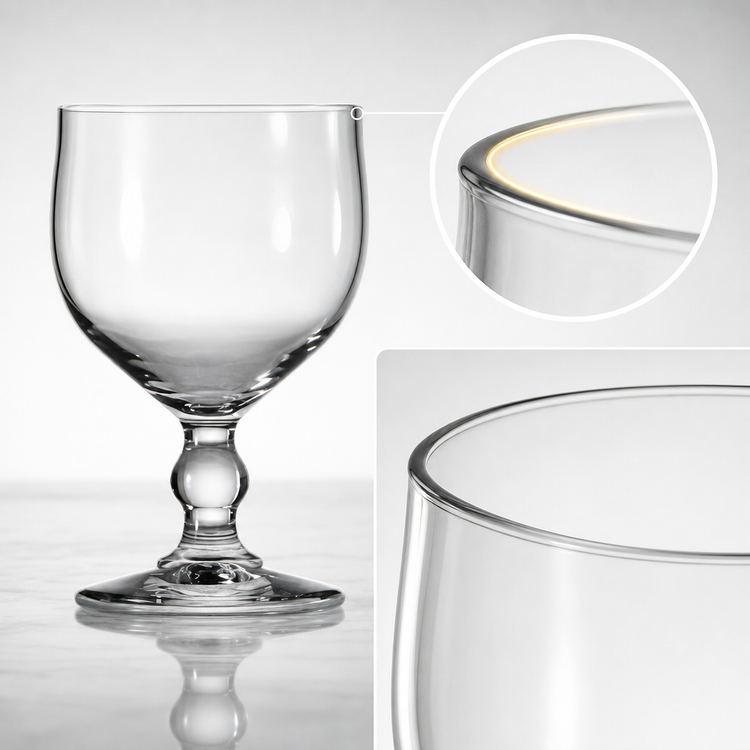 Product image #3 for Hoffman House 16 oz. Rim-Tempered Clear Glass Goblet