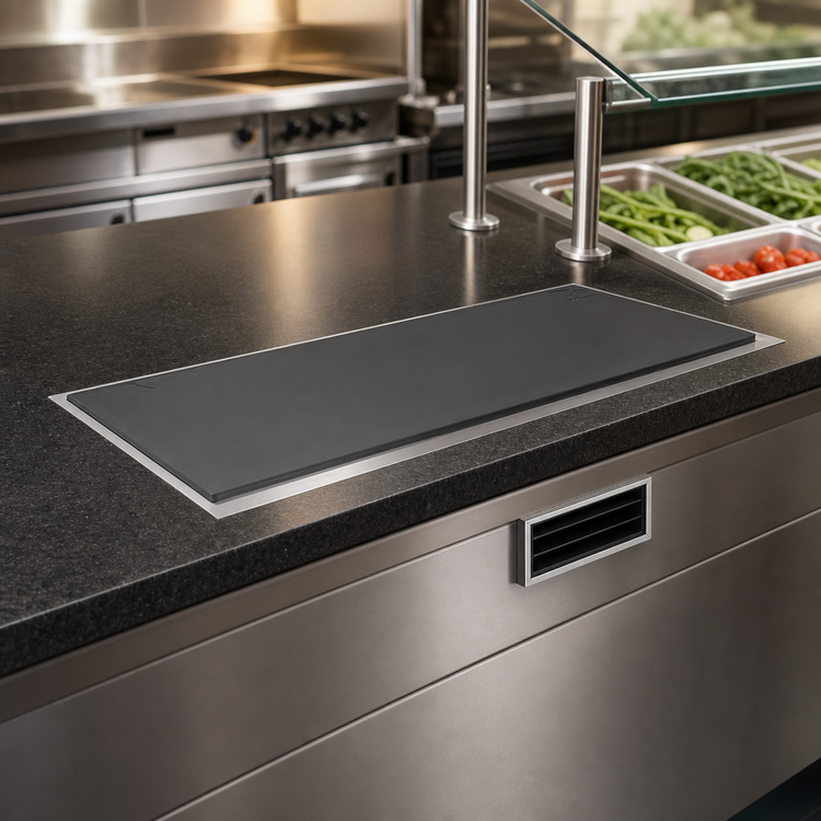 Product image #3 for Hatco HCSBFX-36-F 36-Inch Built-In Flush Top Hot/Cold Shelf for Remote Refrigeration