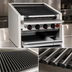 Thumbnail image #3 for Magikitch'n 24-Inch Countertop Gas Radiant Charbroiler with Free-Floating Round Rod Top Grate