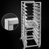 Thumbnail image #3 for Lifetime Tough Extra Heavy-Duty End-Load 12 x 20 Steam Table Pan Rack with Casters, 36-Inch Height, Aluminum, 10-Pan Capacity