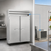 Thumbnail image #4 for Howard-McCray SR Series Two-Section Remote Reach-In Refrigerator, 48 Cu. Ft., Solid Full Doors
