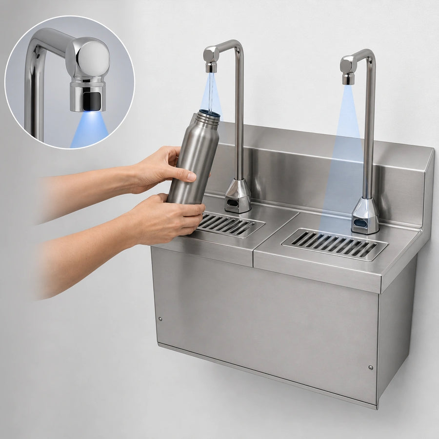 Hands-Free Dual Electronic-Eye Faucets