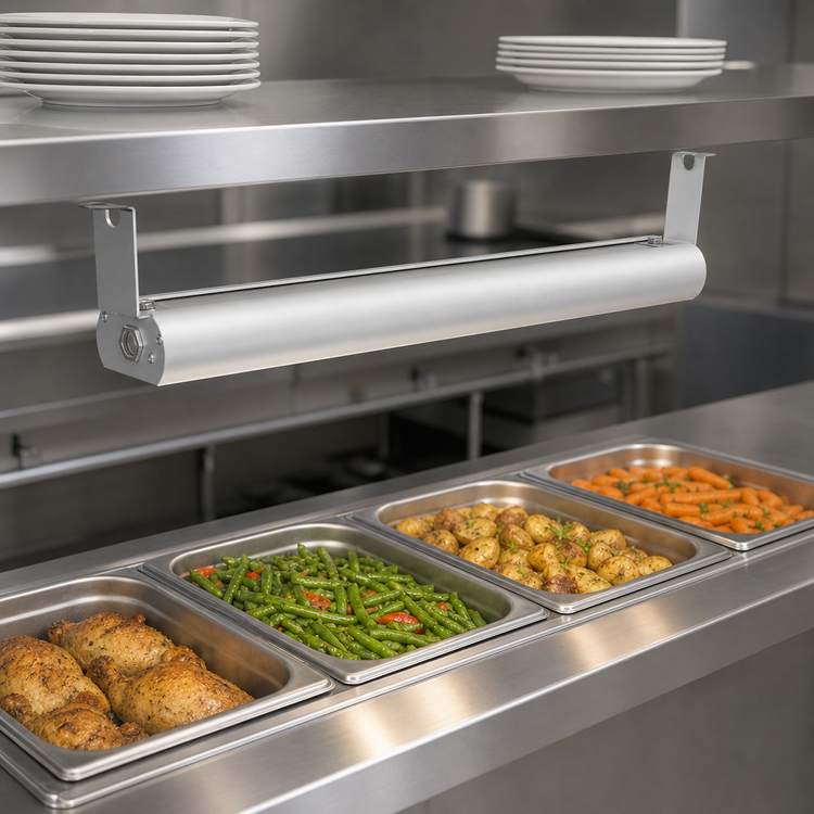 Product image #3 for Vollrath 60-Inch Low Profile Unlighted Strip Heat Lamp, Aluminum, 208V