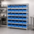 Thumbnail image #3 for Quantum Heavy-Duty Stationary Wire Shelving Unit, 12-Inch Deep x 36-Inch Wide x 39-Inch High, 7 Shelves, 30 Bins