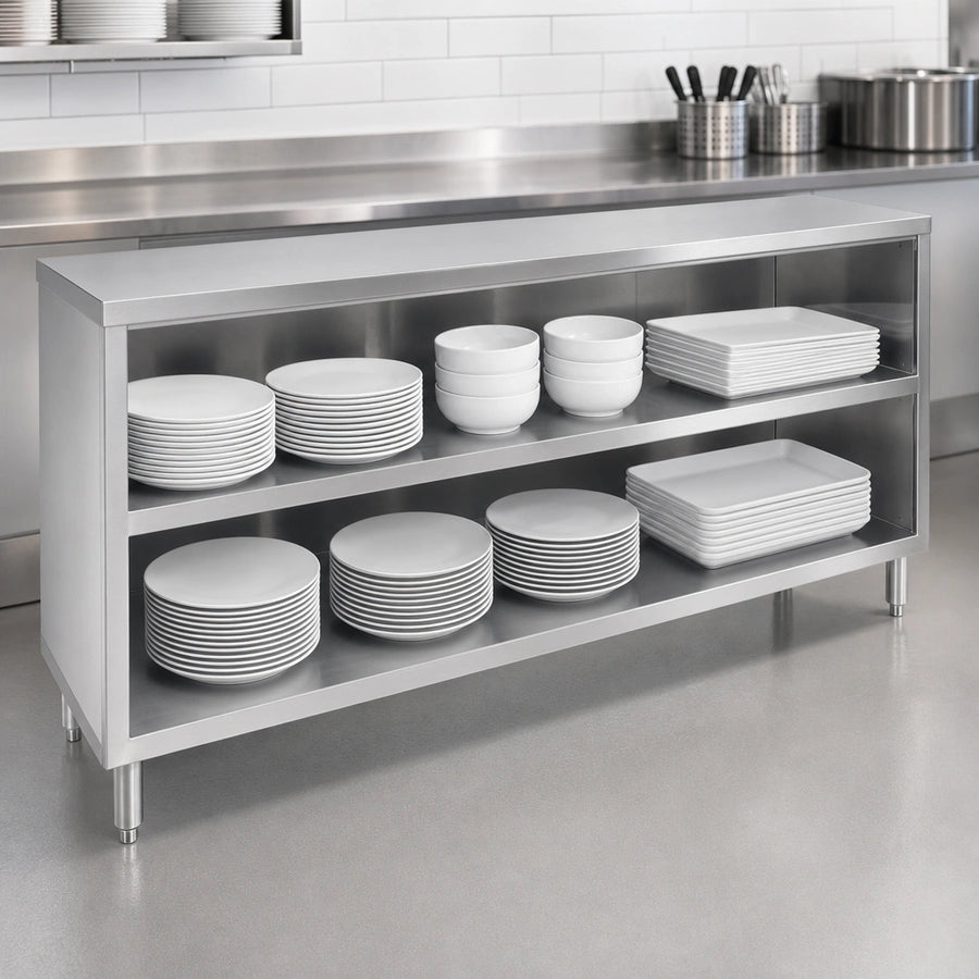 Open Front Dish Storage Design