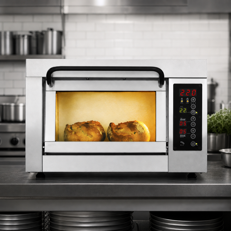Product image #3 for PizzaMaster PM 351ED-1 Countertop Electric Stone Hearth Pizza Oven, 1 Deck, 1 Stone