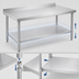 Thumbnail image #3 for Adjustable 18-Gauge Stainless Steel Undershelf for 84 x 30 Inch Work Table