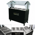 Thumbnail image #3 for Portable Electric Hot Food Buffet Table with 3 Stainless Steel Wells, Double-Sided Sneeze Guard, and Enclosed Base