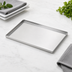 Thumbnail image #3 for American Metalcraft Rectangular Stainless Steel Satin Finish Serving Tray, 10 x 4-1/2 Inches
