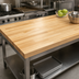 Thumbnail image #3 for John Boos Boos Block Blended Edge Grain Maple Kitchen Countertop, 108 Inches x 38 Inches x 1-1/2 Inches Thick, Varnique Finish