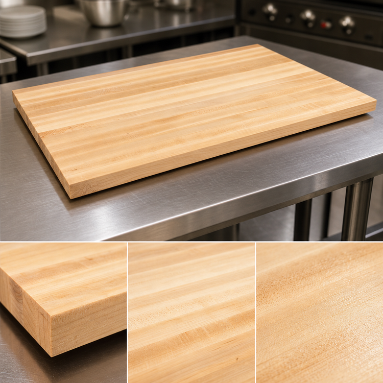 Product image #3 for 42 Inch x 25 Inch Edge Grain Northern Hard Rock Maple Kitchen Countertop, Oil Finish