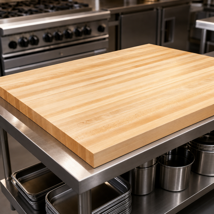 Product image #3 for John Boos Boos Block 60-Inch x 42-Inch Edge Grain Maple Kitchen Countertop with Varnique Finish