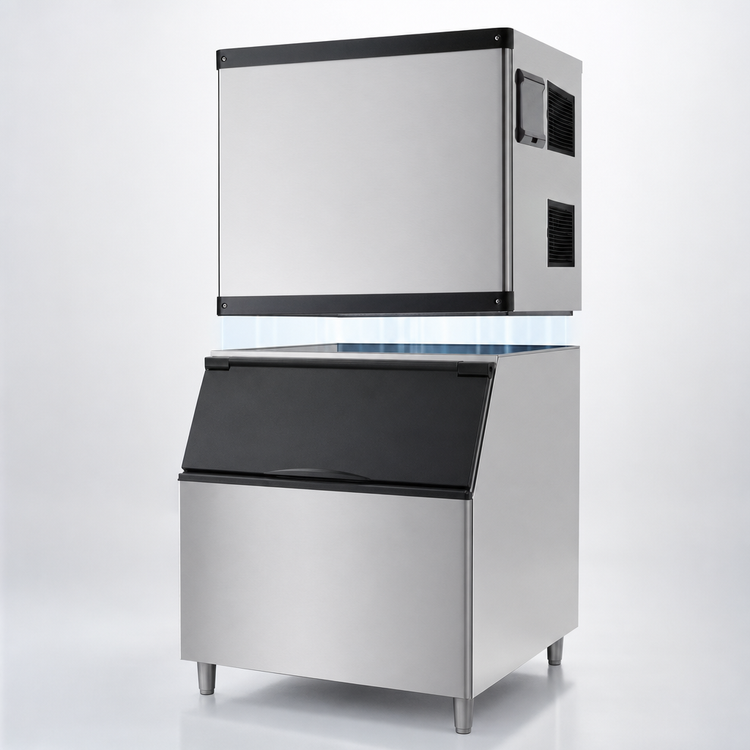 Product image #3 for Resolute Ice Systems ICH500 Modular Air-Cooled Ice Machine Head, 500 lb/24 Hr, Full-Size Dice Cubes