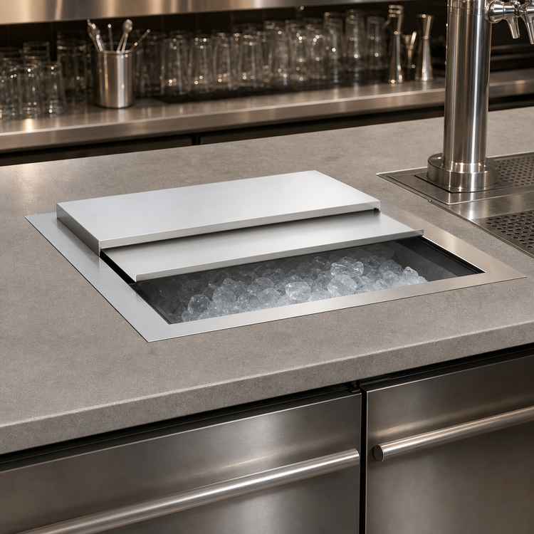 Product image #3 for Drop-In Ice Chest with Sliding Cover, 35 lb Ice Capacity