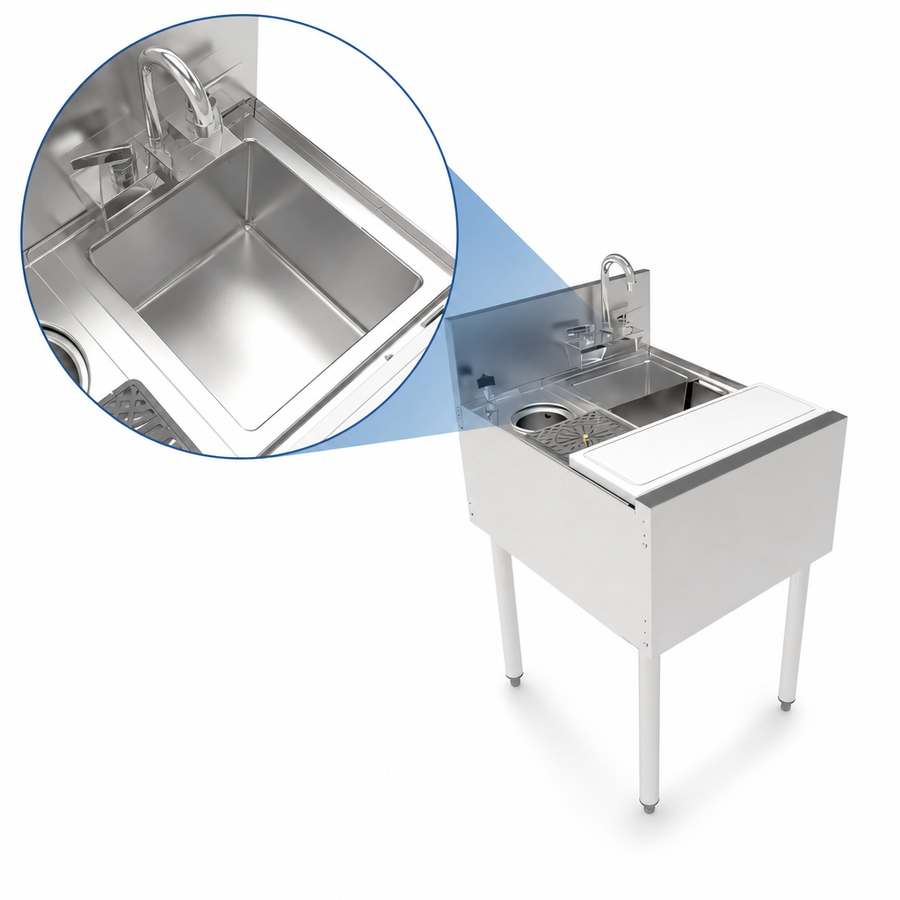 Integrated Sink Bowl