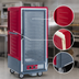 Thumbnail image #3 for Metro C5 3 Series Mobile 3/4 Height Insulated Heated Holding Cabinet with Clear Polycarbonate Door, 27 Pan Capacity, 120V