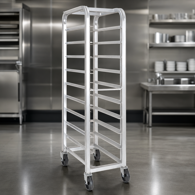 Product image #3 for Channel Manufacturing Lifetime Tough All-Welded Extra Heavy-Duty Aluminum End-Load Platter Rack, 5-Platter Capacity