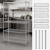 Thumbnail image #3 for Quantum 30-Inch W x 18-Inch D x 54-Inch H Wire Shelving Starter Kit, 5 Shelves, Chrome Plated