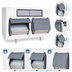 Thumbnail image #3 for SmartGATE SG2250-72 Double Door Upright Ice Storage Bin, 2250 lb Capacity