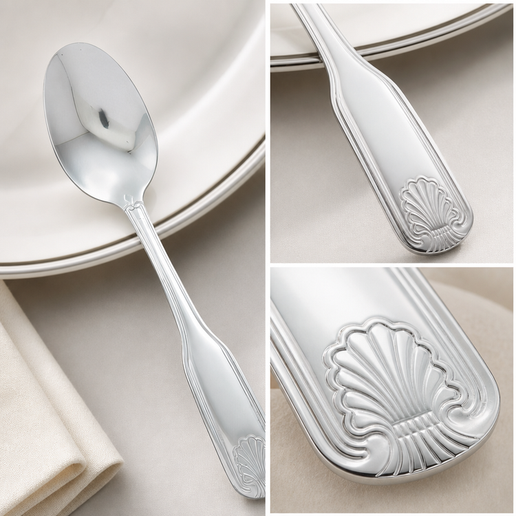 Product image #4 for Winco Toulouse Dinner Spoon, 7-3/8 Inch, 18/0 Stainless Steel, Extra Heavyweight, Mirror Finish