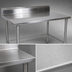 Thumbnail image #3 for John Boos Stallion 30 x 36 Inch Stainless Steel Corner Work Table with 5 Inch Backsplash