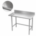 Thumbnail image #3 for Advance Tabco TKMS-249 108-Inch x 24-Inch 16-Gauge 304 Stainless Steel Work Table with 5-Inch Backsplash