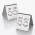 Thumbnail image #4 for American Metalcraft Mini Embossed Stainless Steel Number Tents, Set 1-200