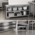 Thumbnail image #3 for John Boos 48-Inch x 15-Inch Open Front Dish Storage Cabinet with Open Base