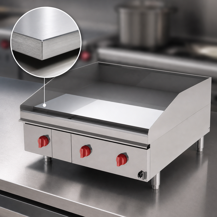 Product image #3 for Lang LG Series Extended Depth 36-Inch Gas Countertop Griddle with Chrome Plate and Solid-State Controls