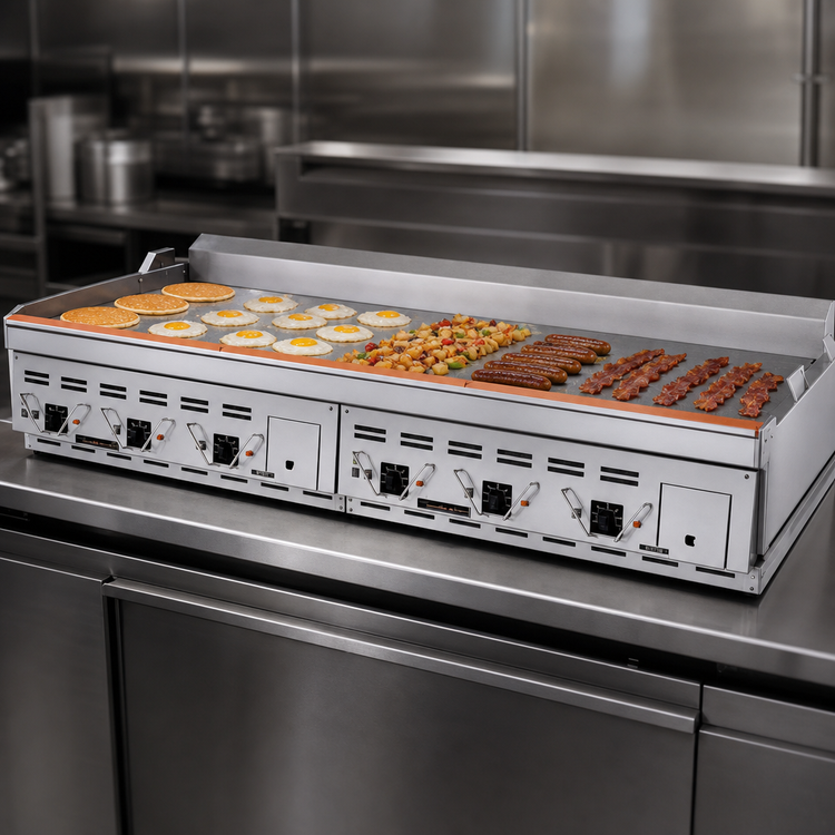 Product image #3 for Garland Master ECG-48R 48-Inch Countertop Electric Production Griddle with Rear Drain
