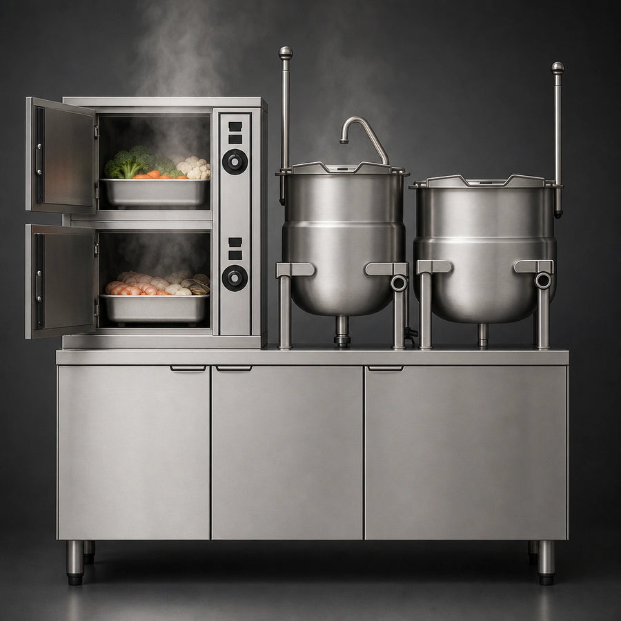 Double Compartment Steamer