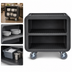 Thumbnail image #4 for Cambro Service Cart Pro Medium Bus Cart, 3-Shelf, Black, 600 lb Capacity
