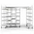 Thumbnail image #3 for MetroMax Q Top-Track Stationary End Unit Kit, 24-Inch Wide, Epoxy-Coated Steel Posts