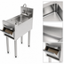 Thumbnail image #4 for Perlick Top Shelf 12-Inch Full-Depth Freestanding Underbar Hand Sink with Integrated Soap and Paper Towel Dispensers