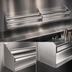 Thumbnail image #3 for Glastender 53-Inch Underbar Double Speed Rail, Stainless Steel