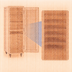 Thumbnail image #3 for New Age 97243 Mobile Full-Height Aluminum Transport Cabinet — Holds 12 18 x 26 Inch Pans