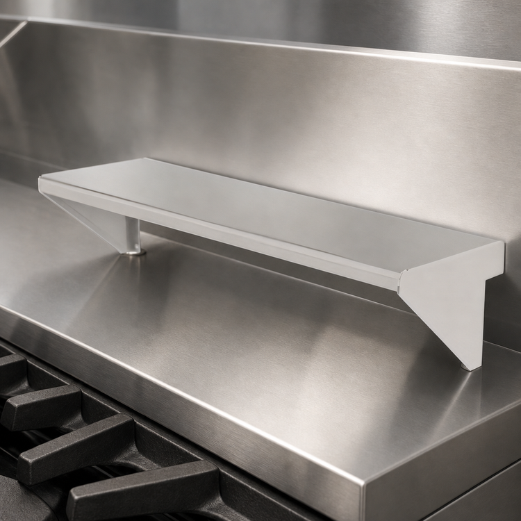 Product image #3 for Vulcan 24-Inch Stainless Steel Plate Rail for Heavy-Duty Countertop Gas Hotplates