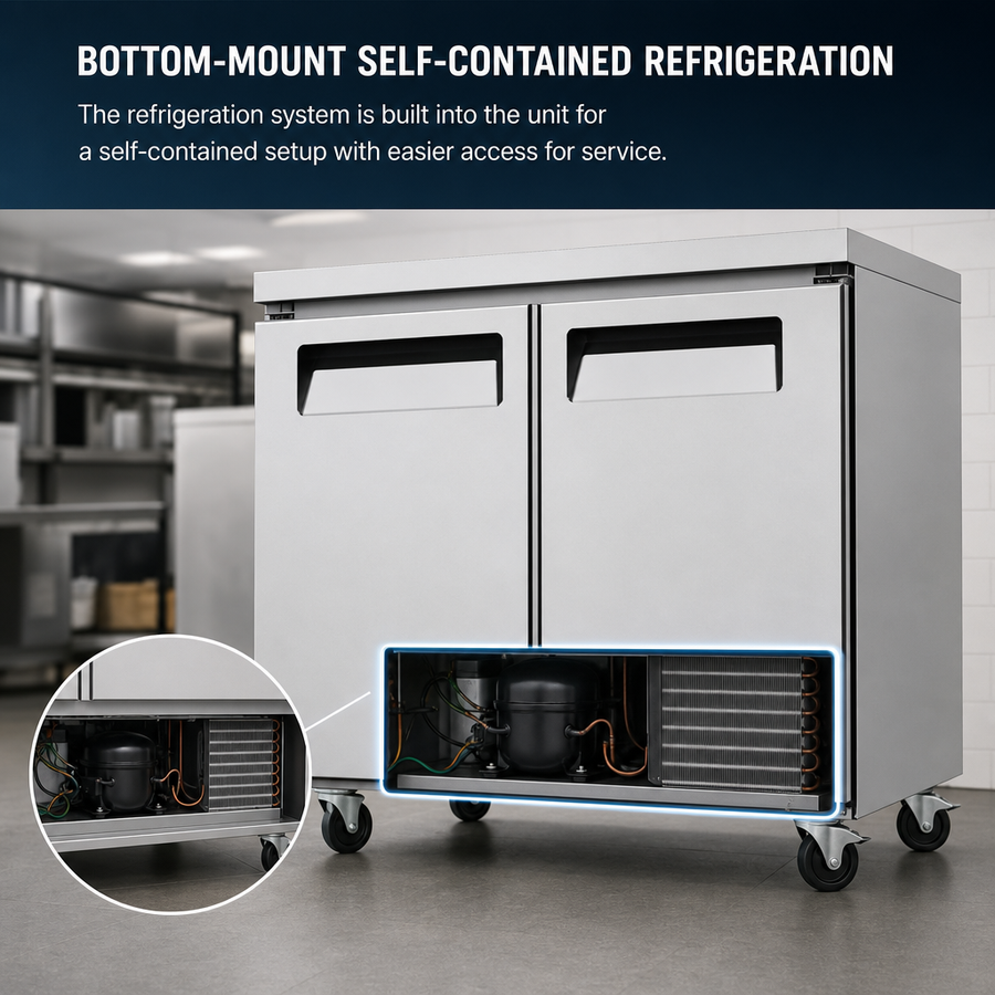 Bottom-Mount Self-Contained Refrigeration