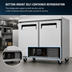 Thumbnail image #4 for Juneau 36-Inch Two-Section Undercounter Reach-In Refrigerator, Bottom-Mount, Solid Doors