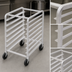 Thumbnail image #3 for Channel Manufacturing 432A Under-Counter Aluminum Bun Pan Rack — 20.5 Inches W x 26 Inches D x 23 Inches H, End-Load (Fits 5 18 x 26 or 10 13 x 18 Pans)