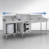 Thumbnail image #3 for Glastender GT-18+2-90R 90-Inch Side-to-Side Pass-Thru Glasswasher Station with Dual Drain Tables