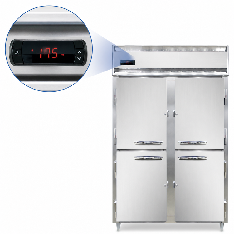 Product image #3 for Continental Refrigerator Designer Line DL2W-SS-HD Two-Section Heated Holding Cabinet