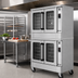 Thumbnail image #3 for Southbend Platinum Double-Deck Electric Convection Oven, Standard Depth, Touch Screen Controls, Ventless