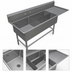 Thumbnail image #3 for John Boos Pro-Bowl 3-Compartment Platter Sink with Right-Hand Drainboard, 84-3/16-Inch W x 29-1/2-Inch D x 43-Inch H